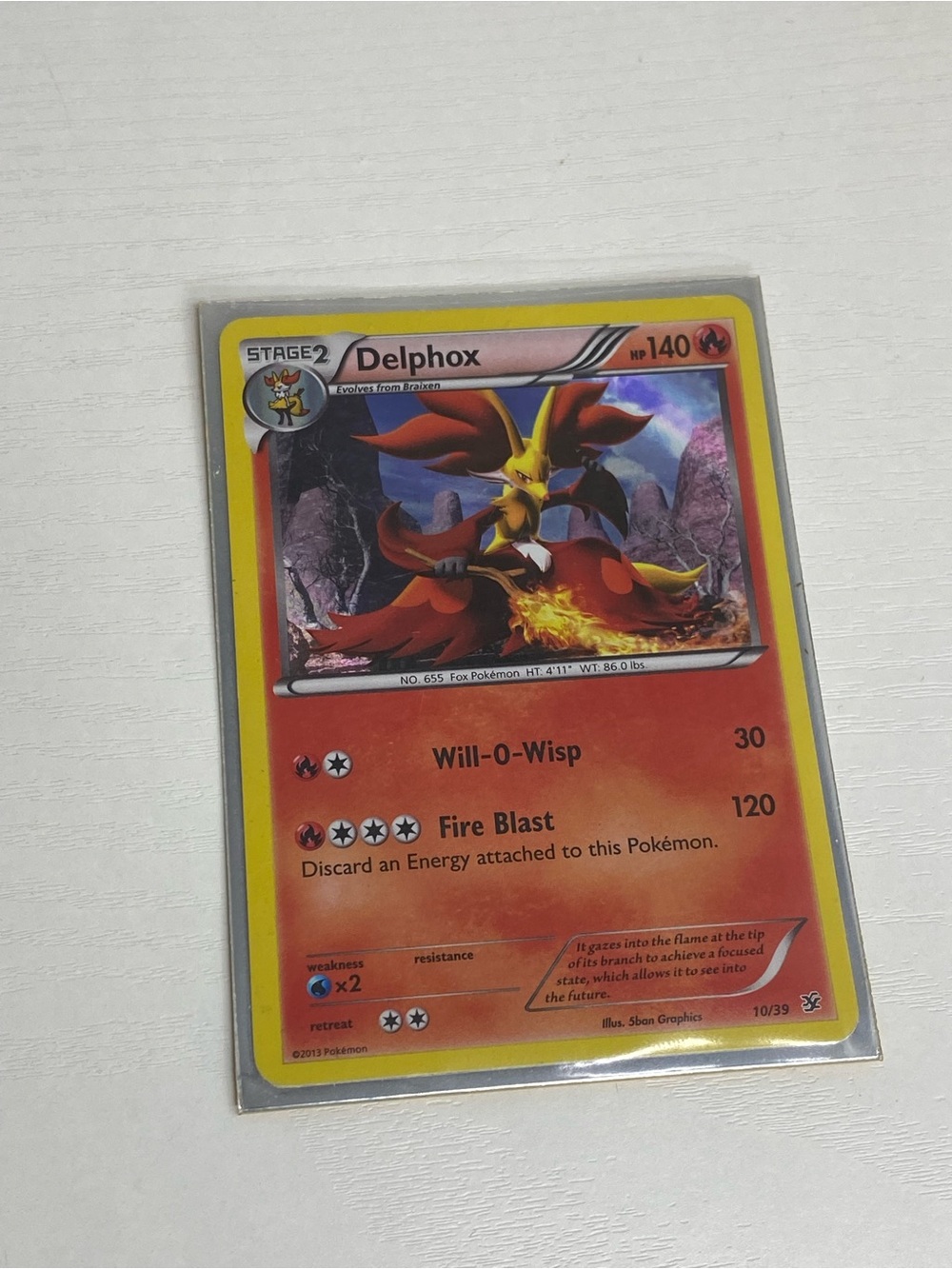Pokemon 2013 Delphox 10/39 Holo